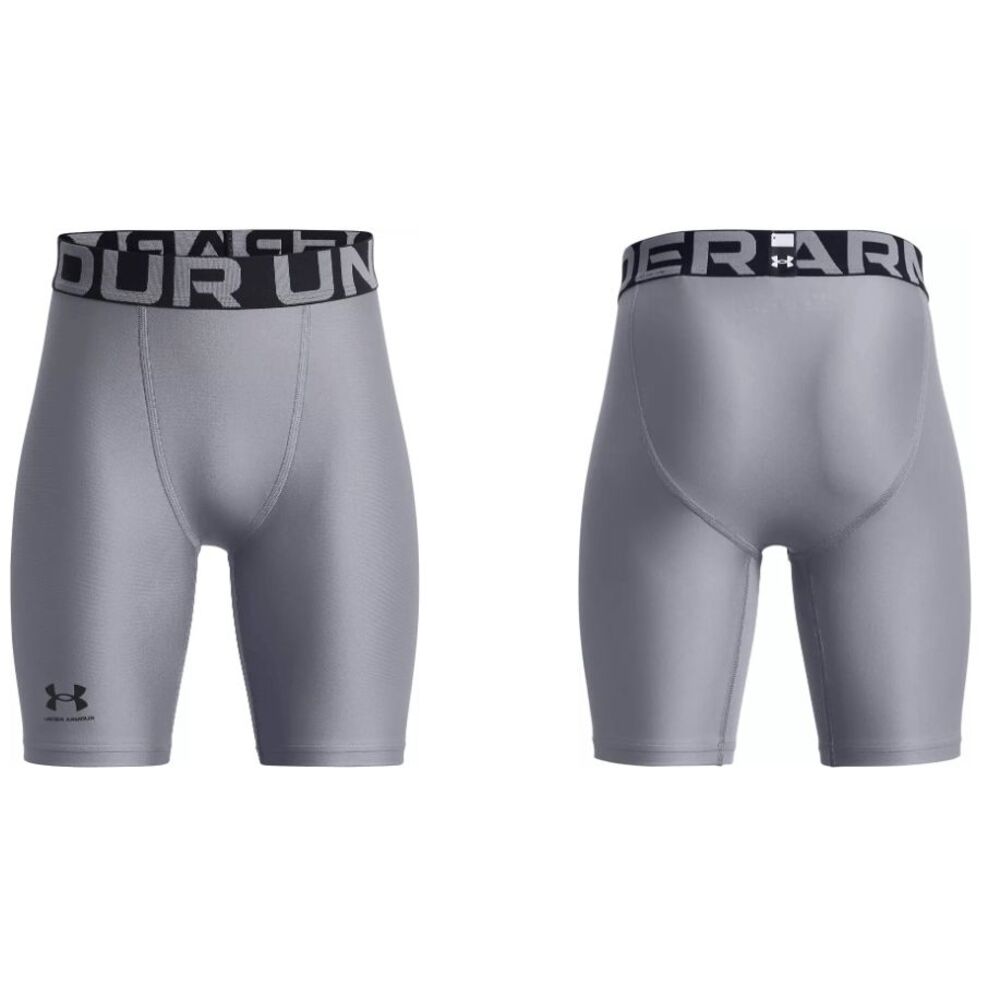 Under Armour YOUTH HeatGear Armour Shorts Steel/Black Small